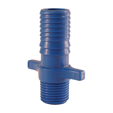 Blue Twister Apollo Blue Twister 3/4 in. Insert in to X 1 in. D MPT Polypropylene Irrigation Hose Adapter 1 pk ABTMA341